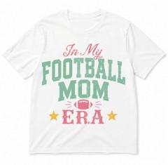 In My Football Mom Era - Vintage Retro Football Mom T-Shirt - Sports Mom Gift