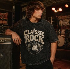 Classic Rock Vintage Washed T-Shirt, Retro Guitar Graphic, Music Lover Gift | Trinmama image 2