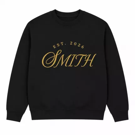 Personalized EST. 2026 Family Name Custom Sweatshirt