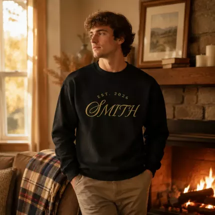 Personalized EST. 2026 Family Name Custom Sweatshirt image 4