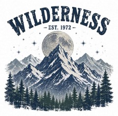 Wilderness Vintage Washed T-Shirt, Retro Mountain Graphic, Outdoor Adventure Gift | Trinmama image 4