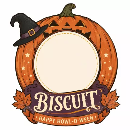 Custom Pet Photo Halloween Ornament, Personalized Dog Cat Acrylic Keepsake, Spooky Pumpkin Pet Memorial Gift image 4