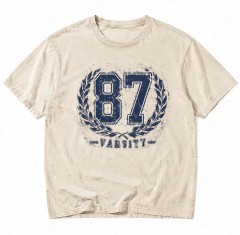 Varsity 87 Vintage Washed T-Shirt - Retro Collegiate Style - trinmama