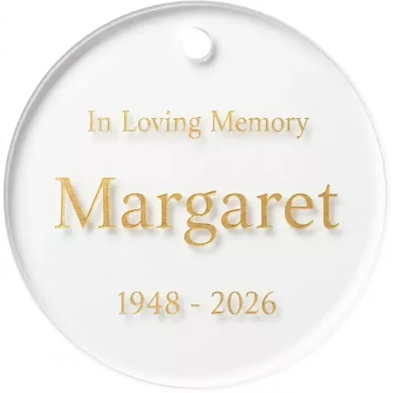 In Loving Memory Keychain, Personalized Custom Name Acrylic Keychain, Sympathy Memorial Keepsake Gift
