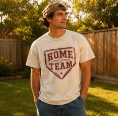 Home Team Vintage Washed T-Shirt - Retro Baseball Style - trinmama image 2