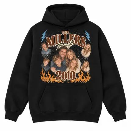 Custom Family Bootleg Sweatshirt with Your Photos, Personalized Hoodie with Family Name and Year, 90s Rap Tee Style Family Photo Collage Sweatshirt | Trinmama image 2