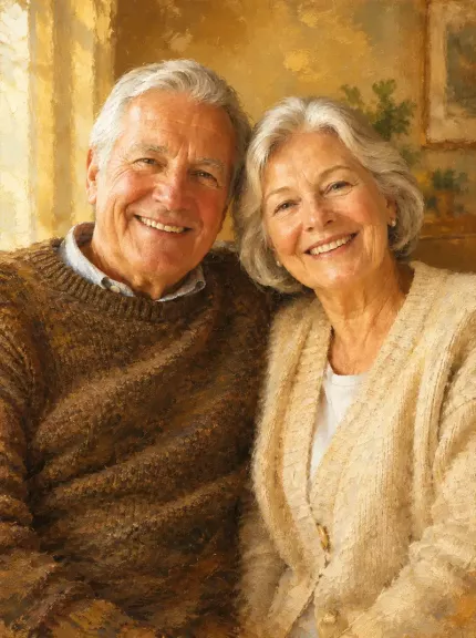 Custom Oil Painting Picture Frame, Personalized Photo to Oil Portrait Canvas Print, Classic Family Couple Wall Art | Trinmama image 4