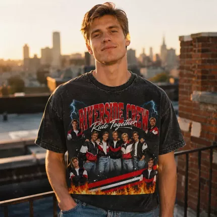 Custom Team Bootleg Tee with Squad Photos, Personalized Group Name Shirt, 90s Bootleg-Style Team Photo T-Shirt | Trinmama image 2