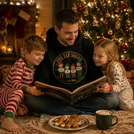 Custom Elf Squad Christmas Sweatshirt, Personalized Family Names Elf Hoodie | Trinmama image 4