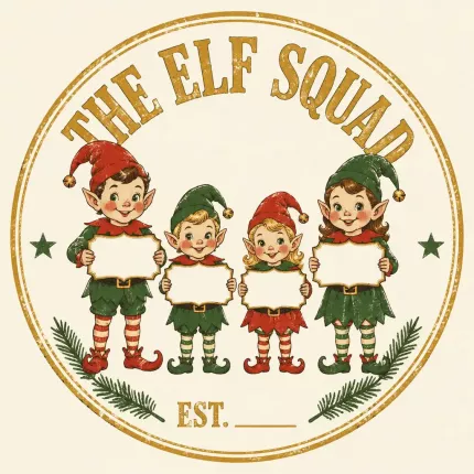 Custom Elf Squad Christmas Sweatshirt, Personalized Family Names Elf Hoodie | Trinmama image 5
