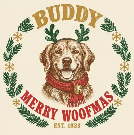 Personalized Dog Christmas Tote Bag, Custom Dog Name Reindeer Antler Canvas Bag, Dog Mom Gift | Trinmama image 5
