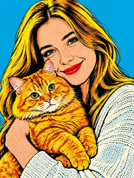 Custom Pop Art Picture Frame, Personalized Photo to Pop Art Portrait Canvas Print, Retro Wall Art Gift | Trinmama image 4