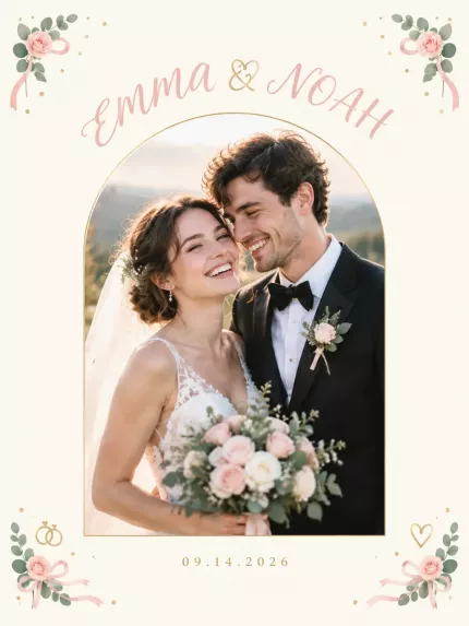 Personalized Wedding Picture Frame, Custom Couple Photo Name Date Canvas Print, Mr and Mrs Keepsake image 4